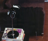Modern Spider Metal Adjustable Table Lamp with Tilting Spotlight for Bedroom Nightstand or Desk