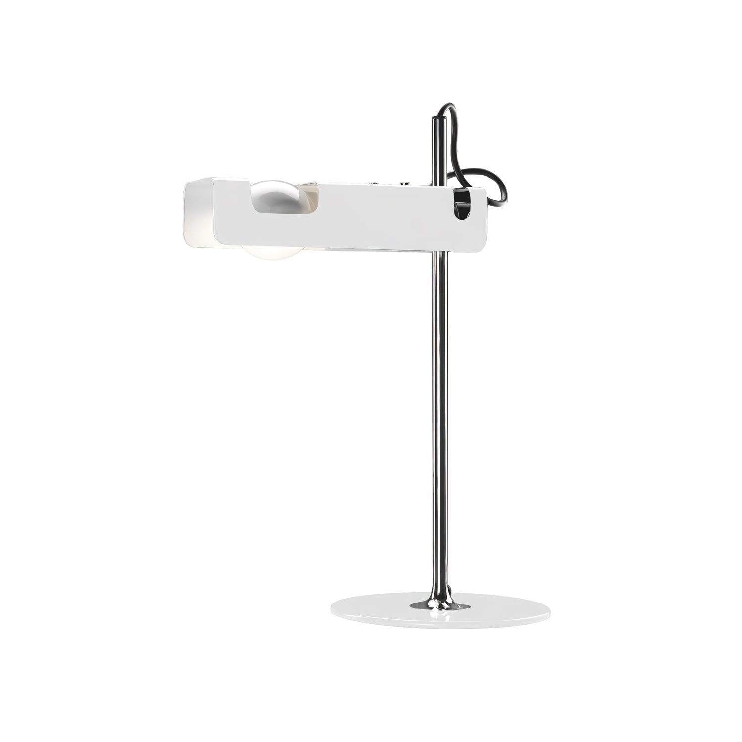 Modern Spider Metal Adjustable Table Lamp with Tilting Spotlight for Bedroom Nightstand or Desk