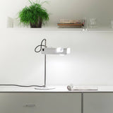 Modern Spider Metal Adjustable Table Lamp with Tilting Spotlight for Bedroom Nightstand or Desk