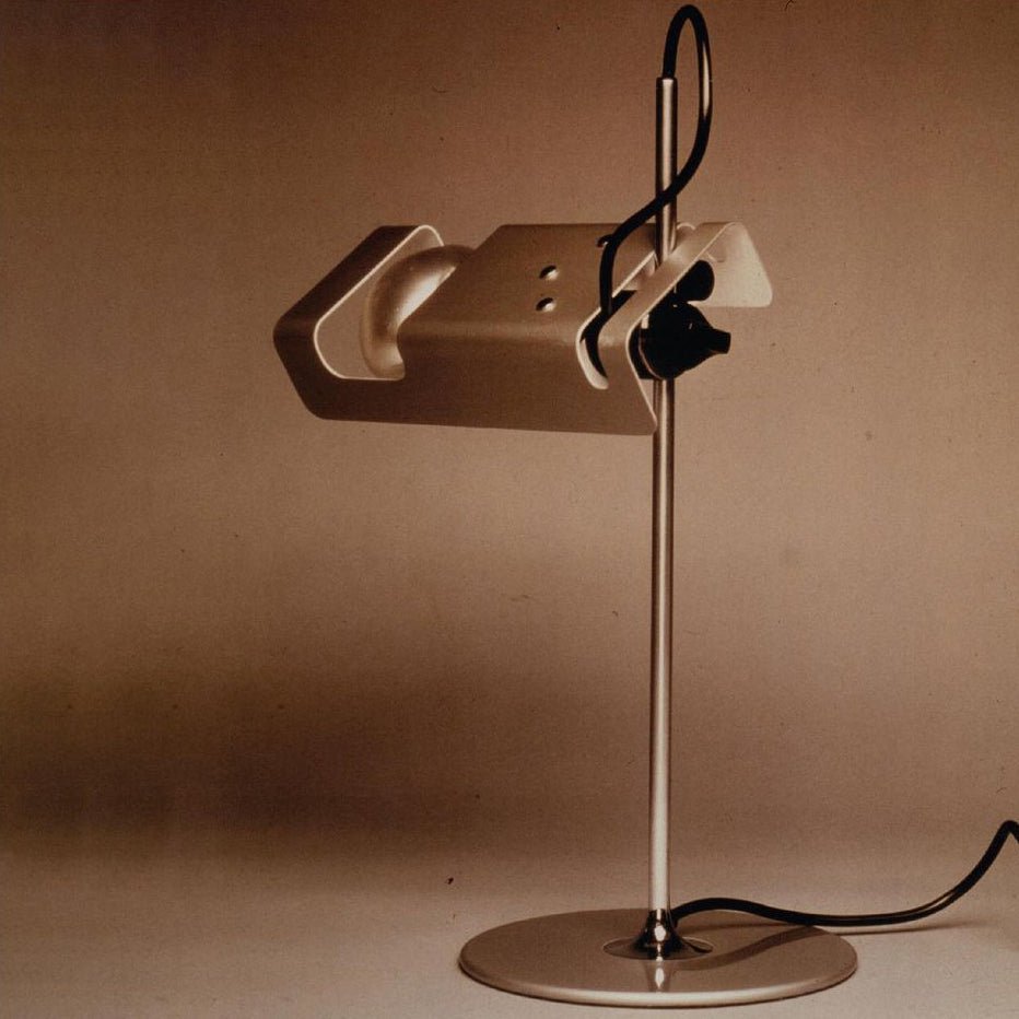 Modern Spider Metal Adjustable Table Lamp with Tilting Spotlight for Bedroom Nightstand or Desk