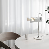 Modern Spider Metal Adjustable Table Lamp with Tilting Spotlight for Bedroom Nightstand or Desk