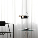 Modern Spider Metal Adjustable Table Lamp with Tilting Spotlight for Bedroom Nightstand or Desk