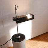 Modern Spider Metal Adjustable Table Lamp with Tilting Spotlight for Bedroom Nightstand or Desk