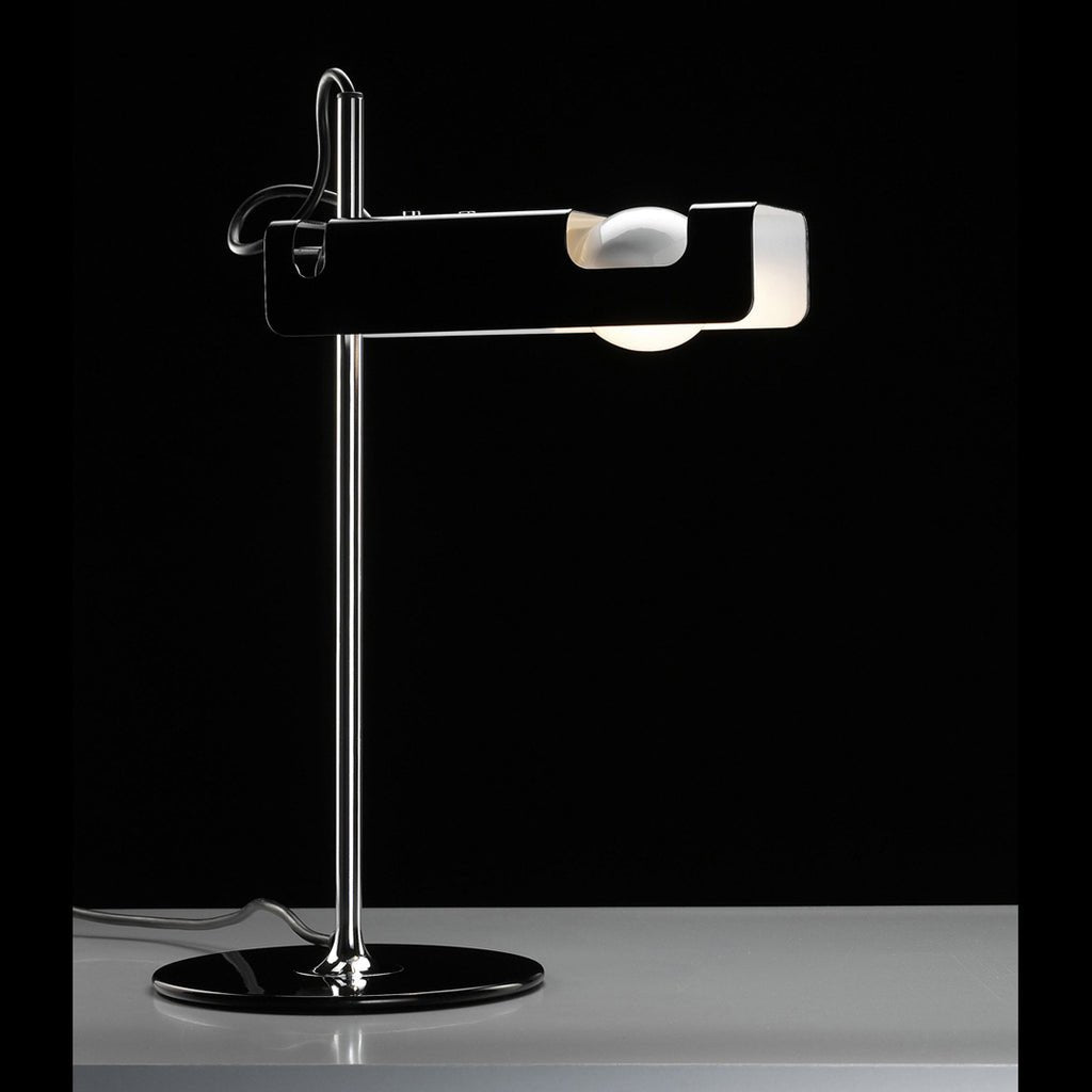 Modern Spider Metal Adjustable Table Lamp with Tilting Spotlight for Bedroom Nightstand or Desk