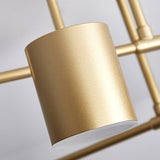 Modern Sputnik LED Flush Mount Ceiling Light with White Glass Shades 6 Light Fixture