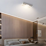 Modern Minimalist Aluminum LED Flush Mount Ceiling Downlight in Square or Rectangular Design