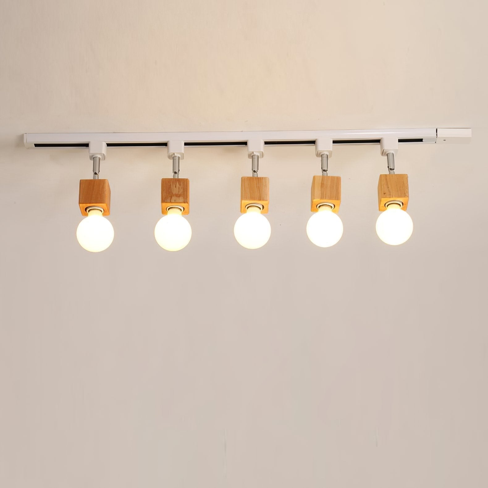 modern-nordic-square-solid-wood-track-lighting-fixture-with-glass-shades-for-dining-room