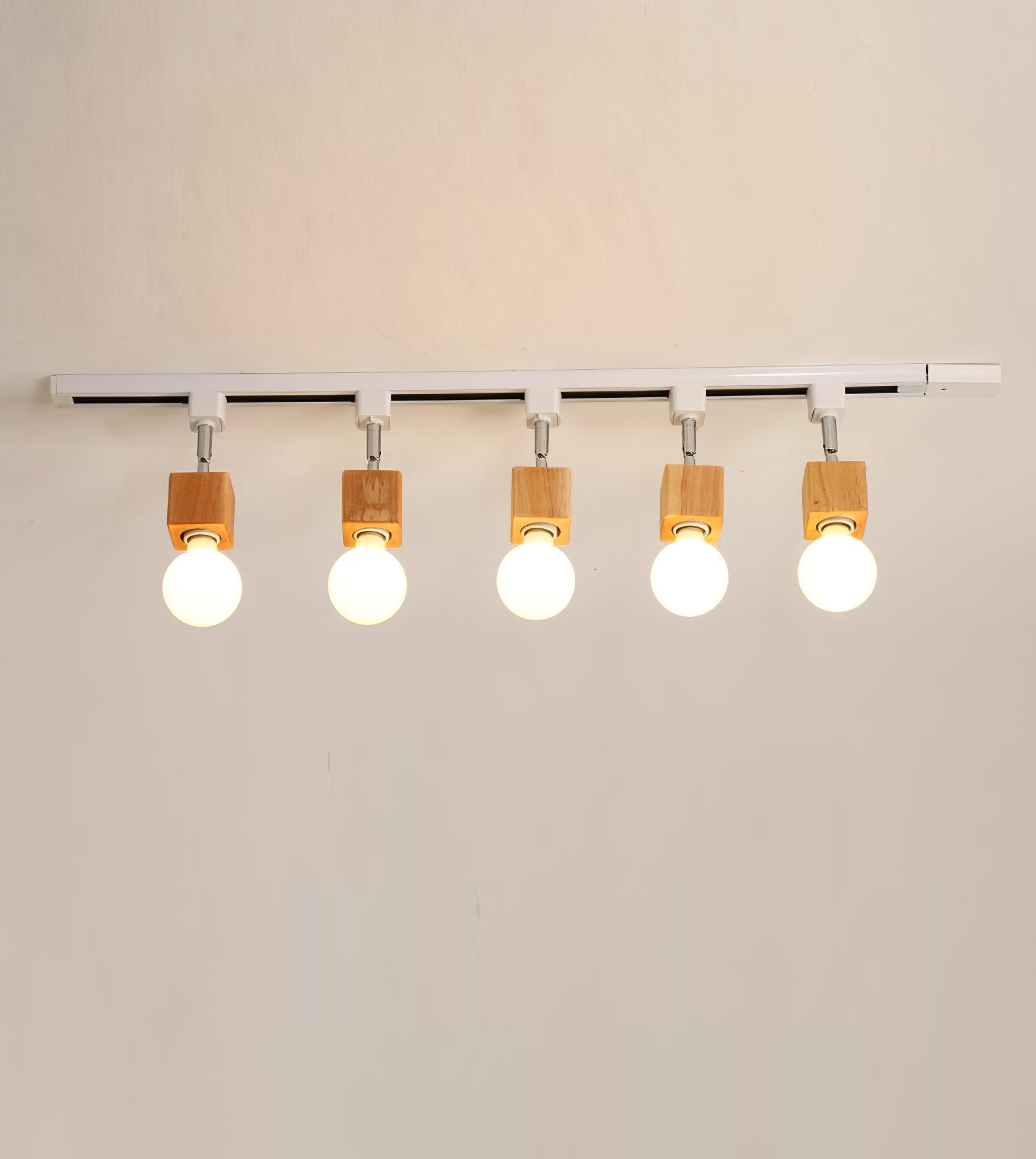 modern-nordic-square-solid-wood-track-lighting-fixture-with-glass-shades-for-dining-room