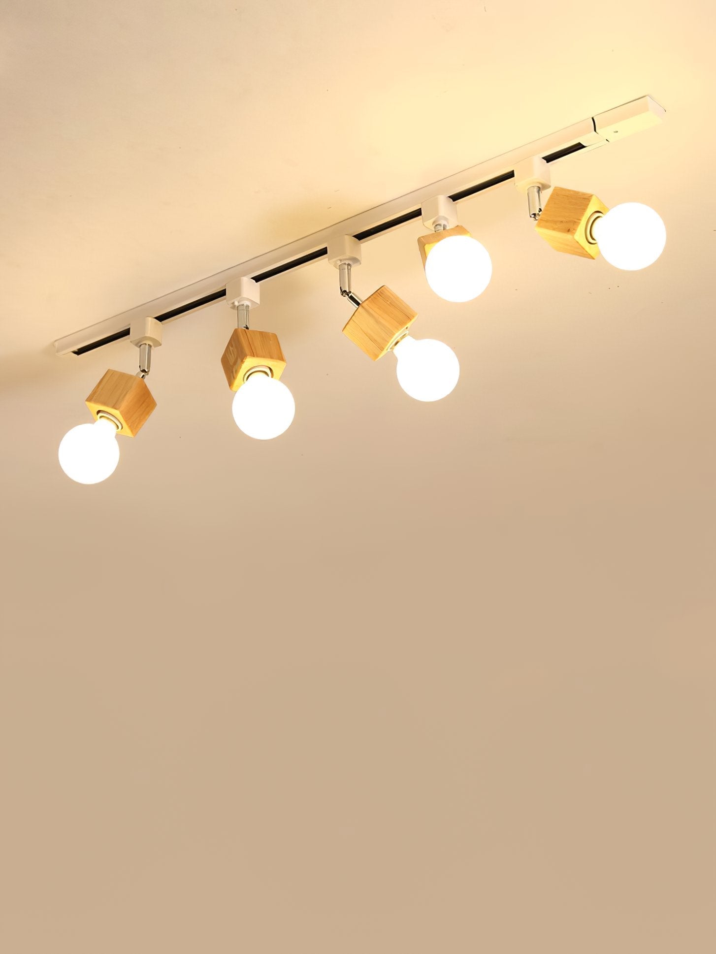 modern-nordic-square-solid-wood-track-lighting-fixture-with-glass-shades-for-dining-room