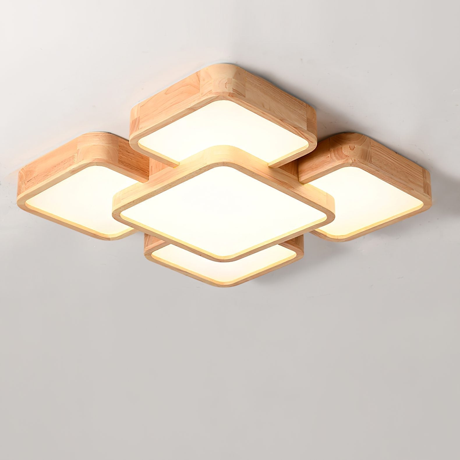 modern-rubber-wood-geometric-square-splicing-led-ceiling-light-fixture-for-living-room