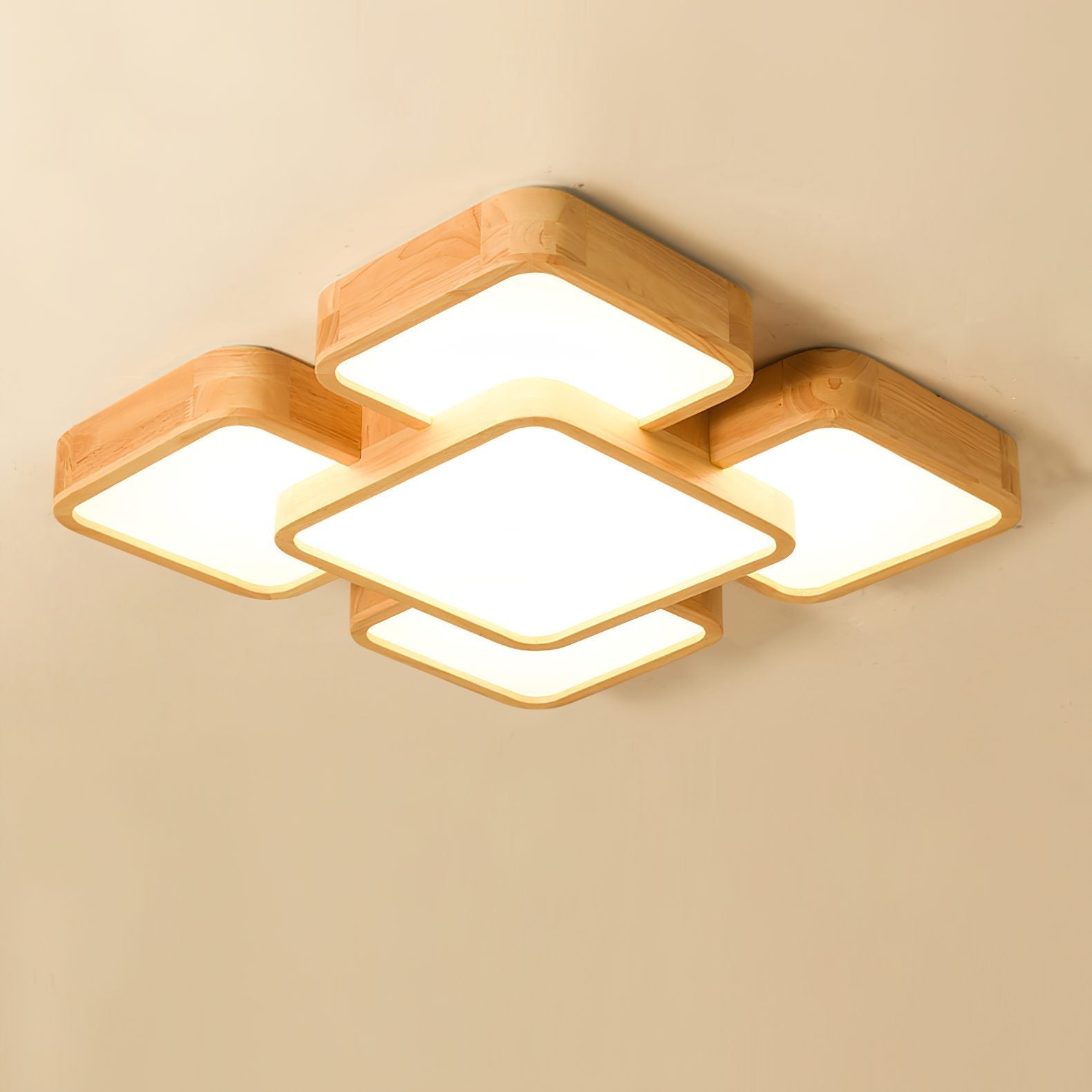 modern-rubber-wood-geometric-square-splicing-led-ceiling-light-fixture-for-living-room
