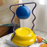 Modern Squiggle Spiral Table Lamp Decorative Metal Bedside Lighting for Bedroom