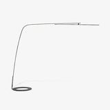 Modern Stealth LED Arc Floor Lamp with Rotating Arm for Minimalist Living Room Decor
