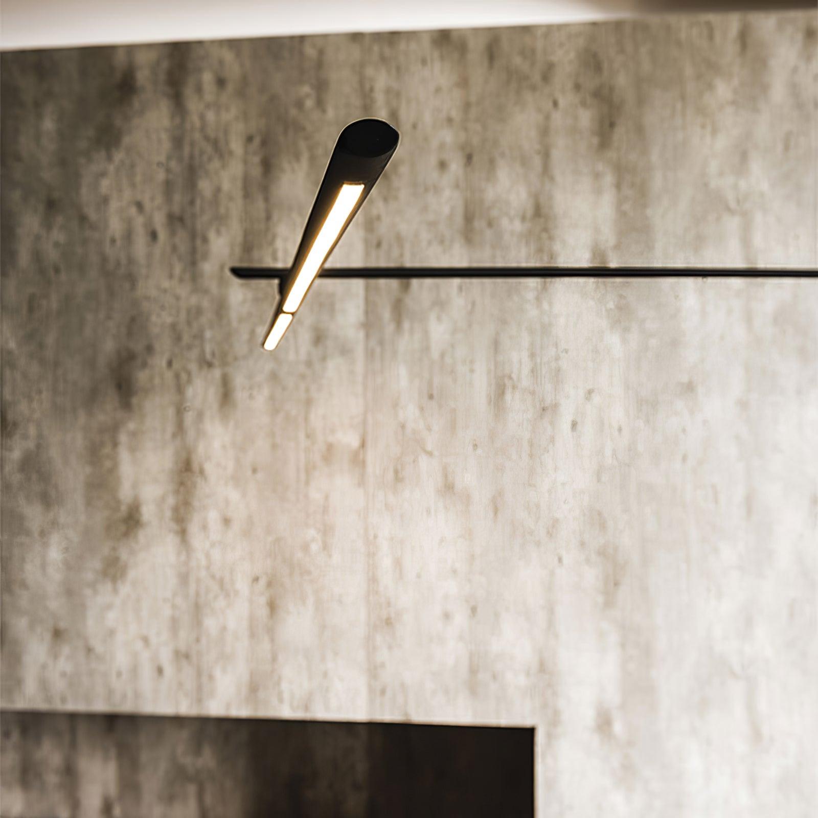 Modern Stealth LED Arc Floor Lamp with Rotating Arm for Minimalist Living Room Decor