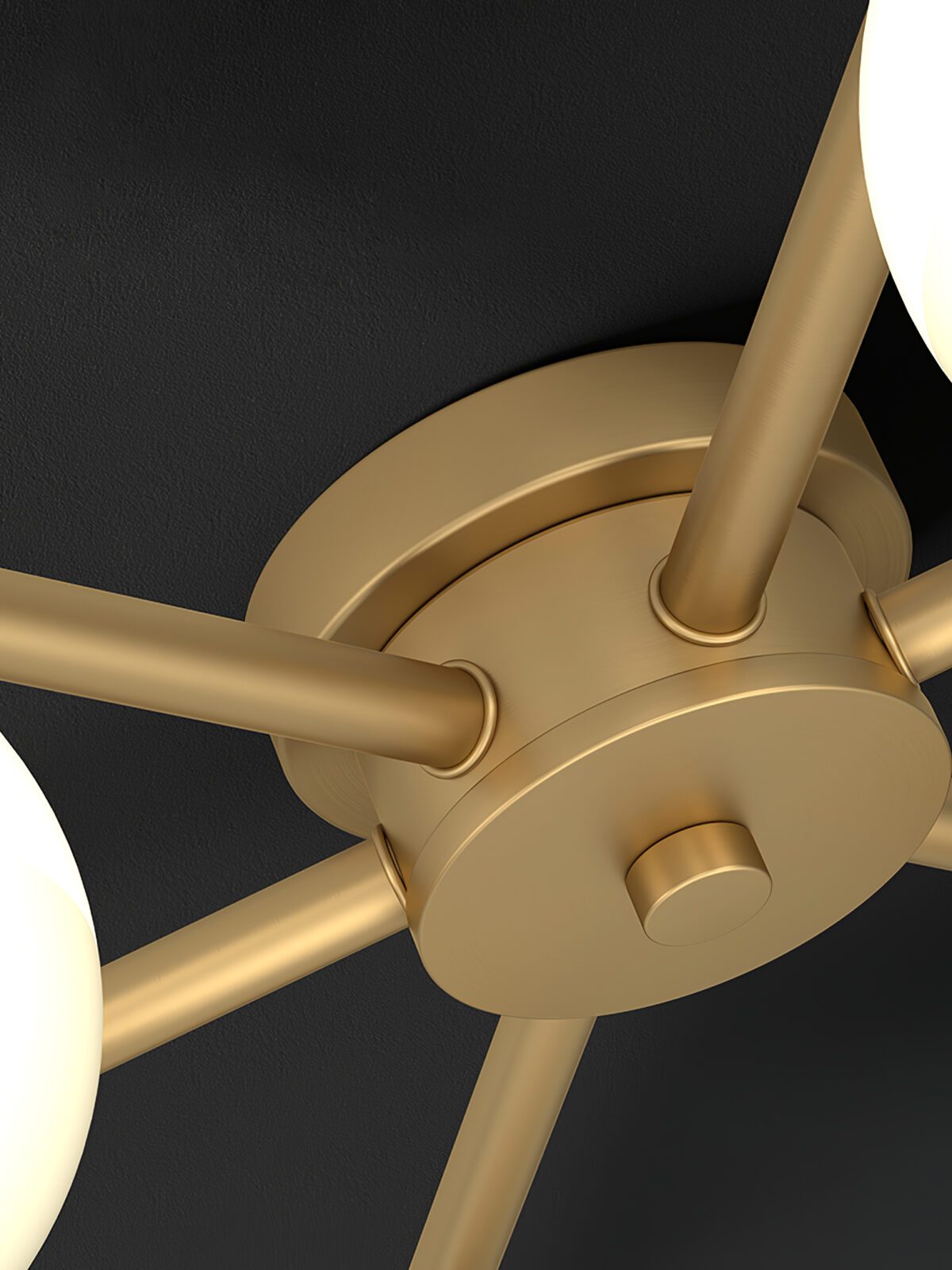 modern-mid-century-brass-ceiling-light-with-white-glass-globe-shades-and-gold-finish
