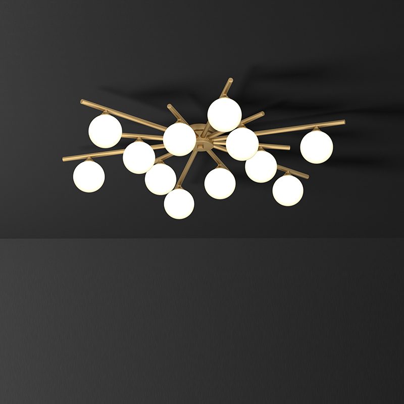 modern-mid-century-brass-ceiling-light-with-white-glass-globe-shades-and-gold-finish