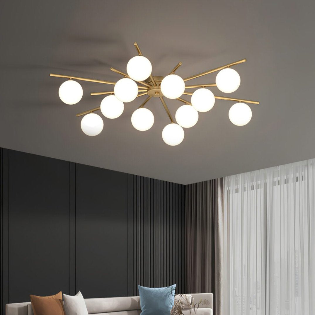 modern-mid-century-brass-ceiling-light-with-white-glass-globe-shades-and-gold-finish