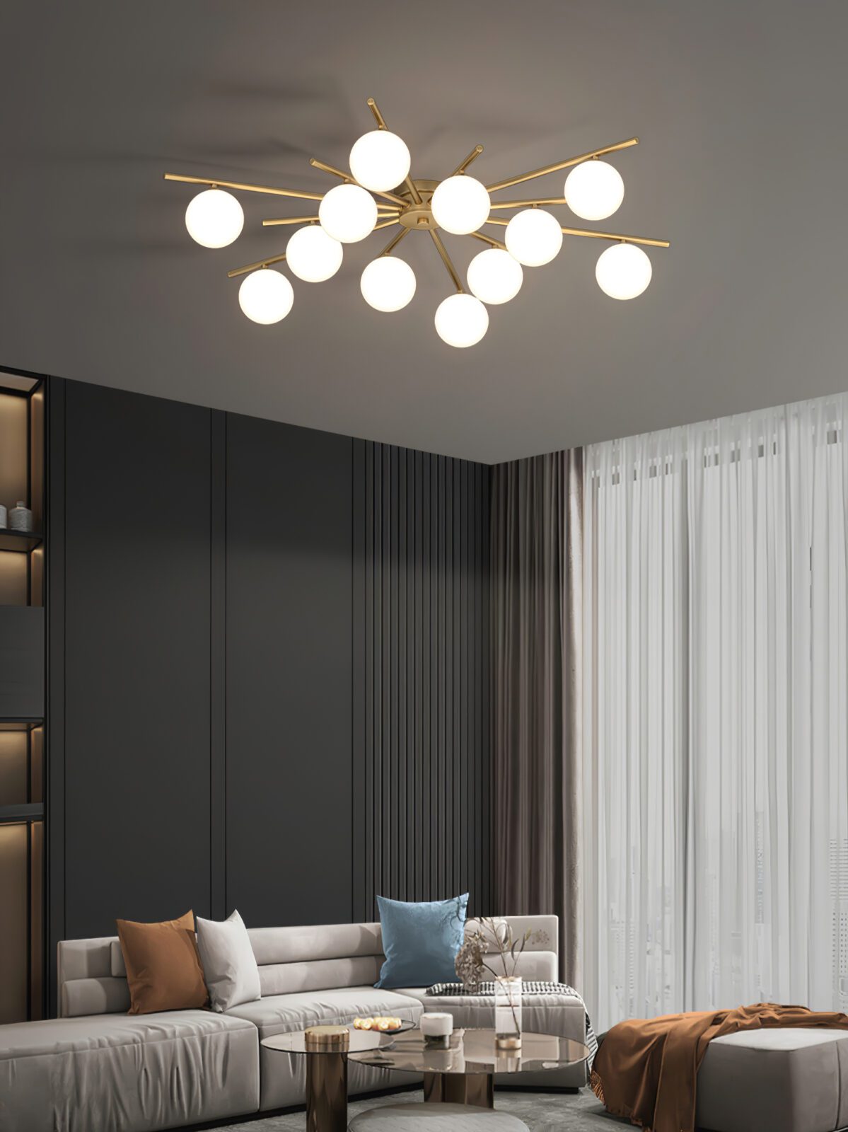modern-mid-century-brass-ceiling-light-with-white-glass-globe-shades-and-gold-finish