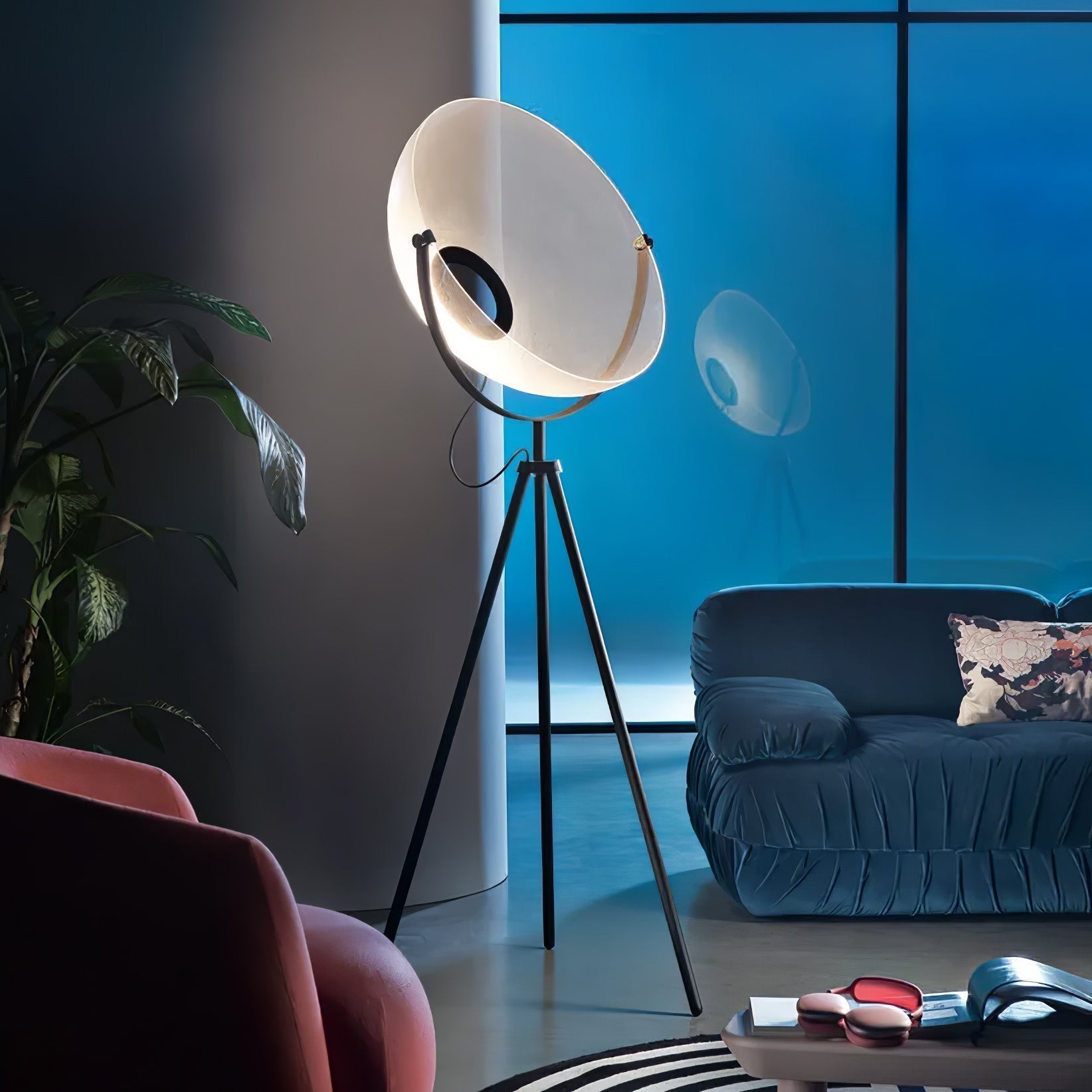 Modern Minimalist Tall LED Floor Lamp Slender Profile Standing Light