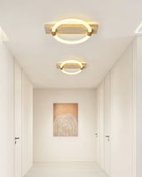 Natural Yellow Travertine LED Ceiling Lamp and Wall Sconce Flush Mount Lighting