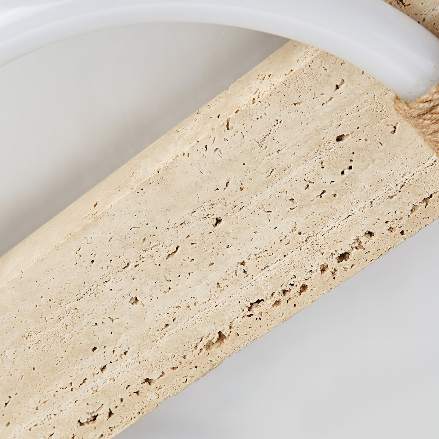 Natural Yellow Travertine LED Ceiling Lamp and Wall Sconce Flush Mount Lighting