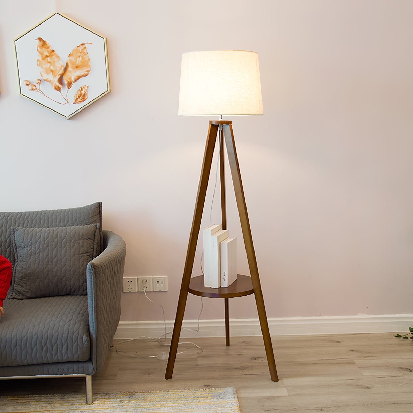 modern-ash-wood-floor-lamp-with-integrated-storage-table-and-white-fabric-shade