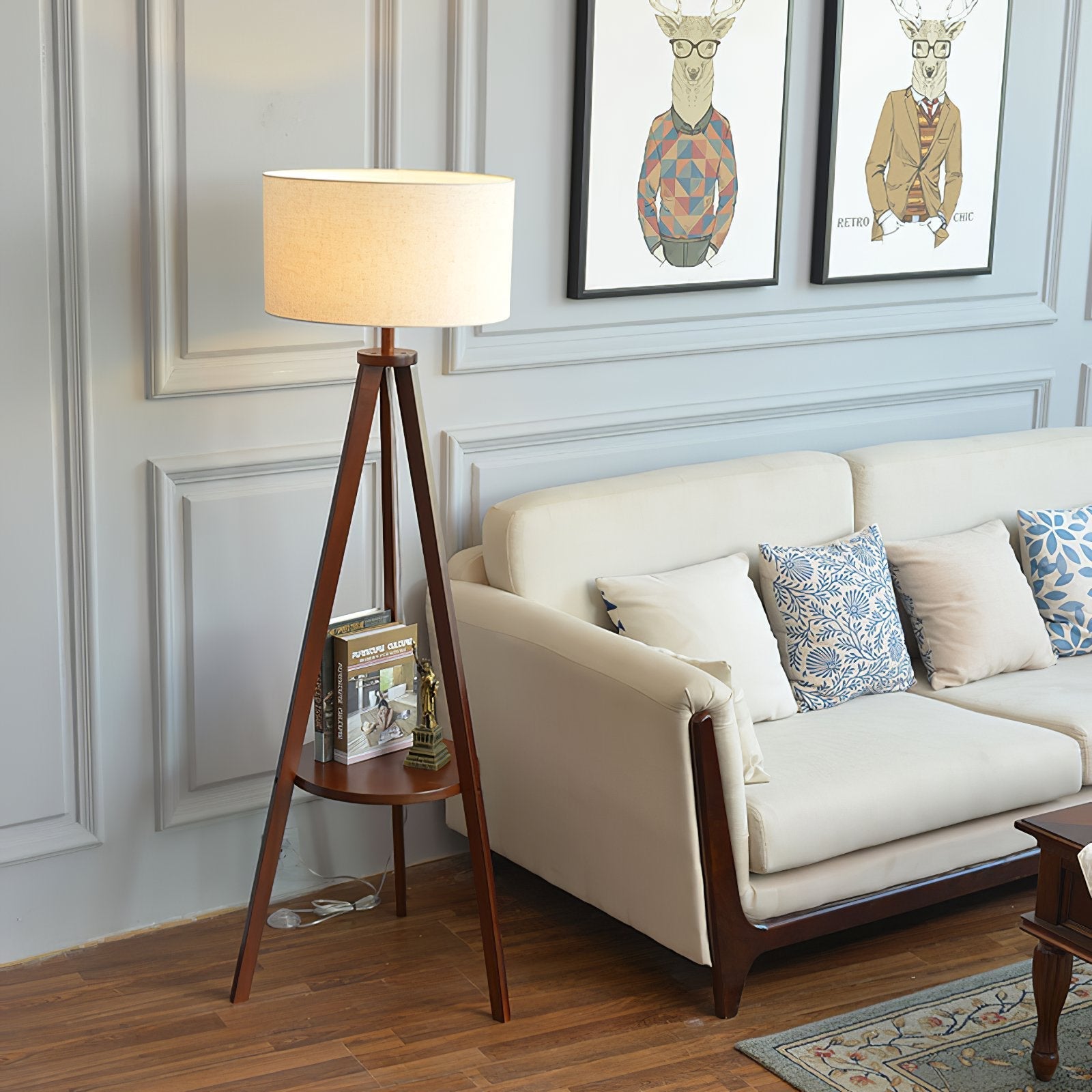 modern-ash-wood-floor-lamp-with-integrated-storage-table-and-white-fabric-shade