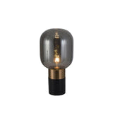 Storm Marble and Glass Table Lamp with Gold Finish for Modern Interior Lighting