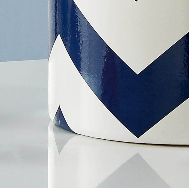 modern-navy-striped-wave-ceramic-table-lamp-with-cream-cotton-drum-shade-for-bedroom