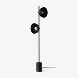 Modern Photographer Studio Standing Floor Lamp with Dual White Glass Shades