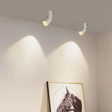 Surface Mounted LED Ceiling Spotlight Adjustable Aluminum Gallery Accent Light White