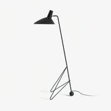 Modern Minimalist Geometric Metal Standing Lamp with Adjustable Shade for Reading