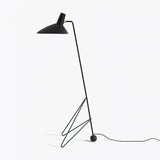 Modern Minimalist Geometric Metal Standing Lamp with Adjustable Shade for Reading
