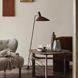 Modern Minimalist Geometric Metal Standing Lamp with Adjustable Shade for Reading