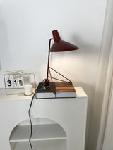 Contemporary Matte Finish Metal Table Lamp with Adjustable Head for Study and Bedside