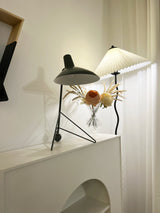 Contemporary Matte Finish Metal Table Lamp with Adjustable Head for Study and Bedside