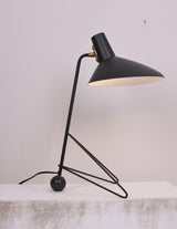 Contemporary Matte Finish Metal Table Lamp with Adjustable Head for Study and Bedside