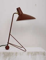 Contemporary Matte Finish Metal Table Lamp with Adjustable Head for Study and Bedside