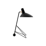 Contemporary Matte Finish Metal Table Lamp with Adjustable Head for Study and Bedside