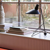 Contemporary Matte Finish Metal Table Lamp with Adjustable Head for Study and Bedside