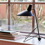 Contemporary Matte Finish Metal Table Lamp with Adjustable Head for Study and Bedside