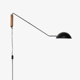 modern-adjustable-swing-arm-wall-lamp-with-dome-shade-and-wood-detail-plug-in-sconce