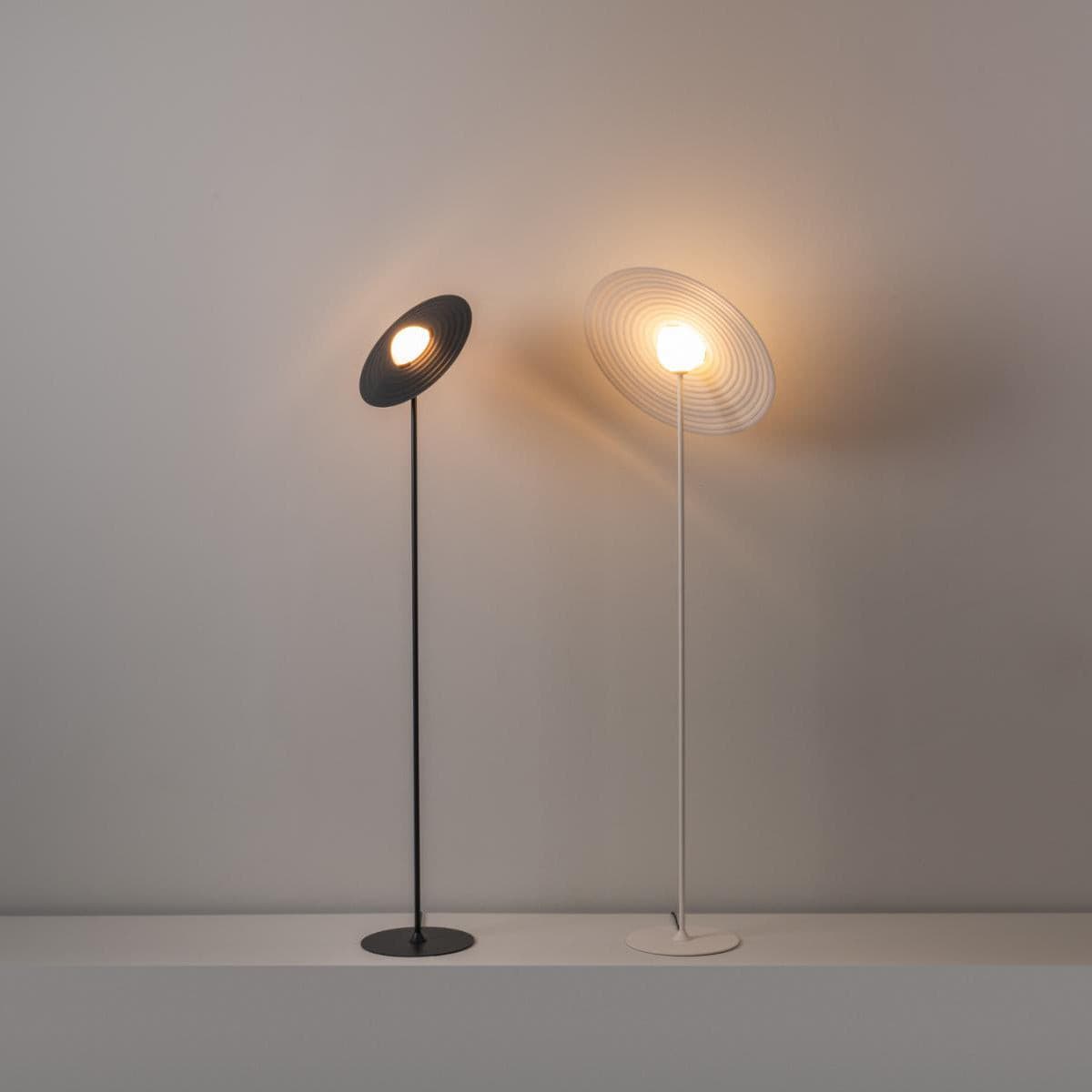 Symphony Adjustable Free Standing Floor Lamp with Rotating Metal Shade
