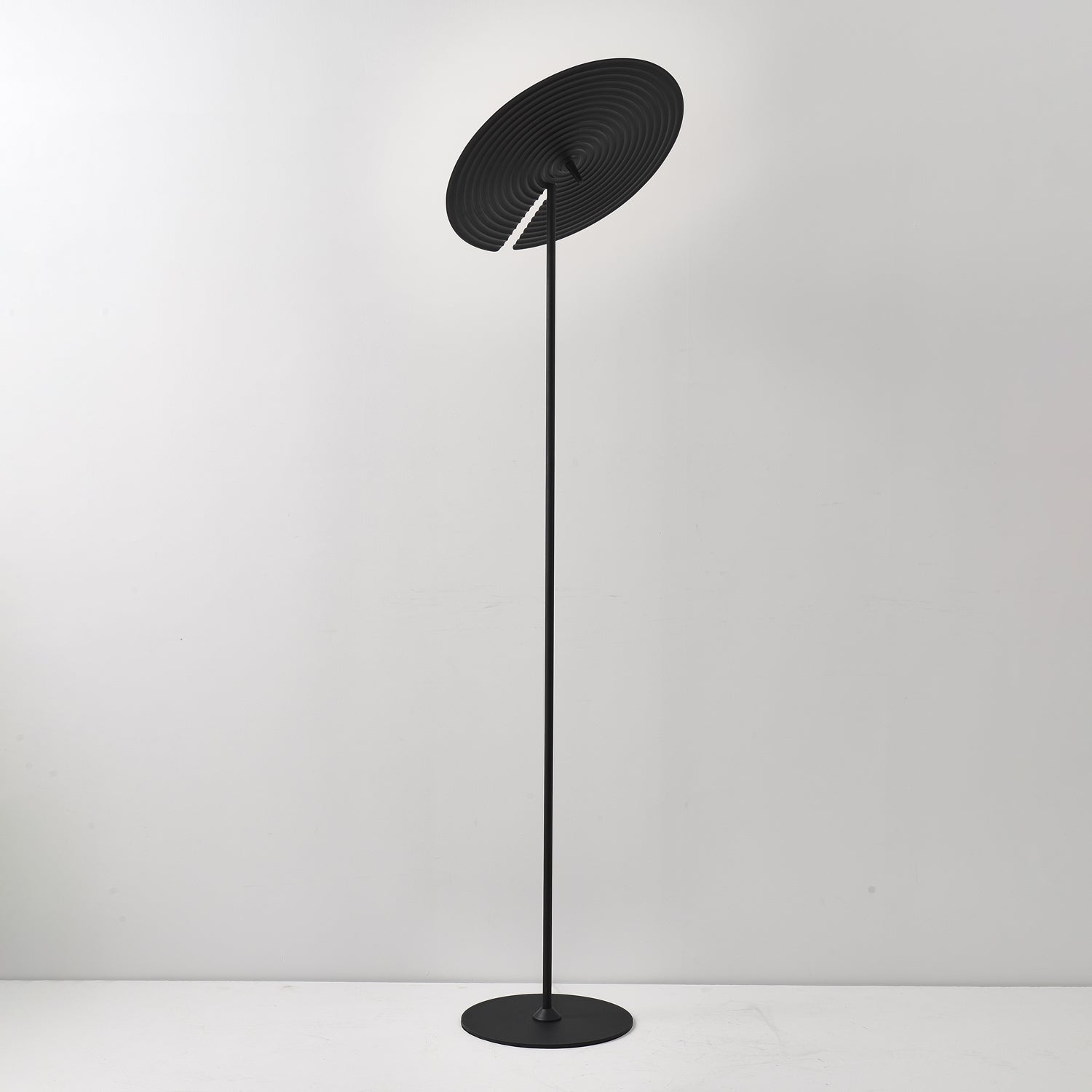 Symphony Adjustable Free Standing Floor Lamp with Rotating Metal Shade