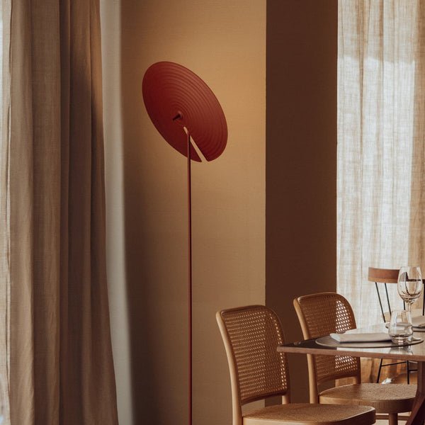Symphony Adjustable Free Standing Floor Lamp with Rotating Metal Shade