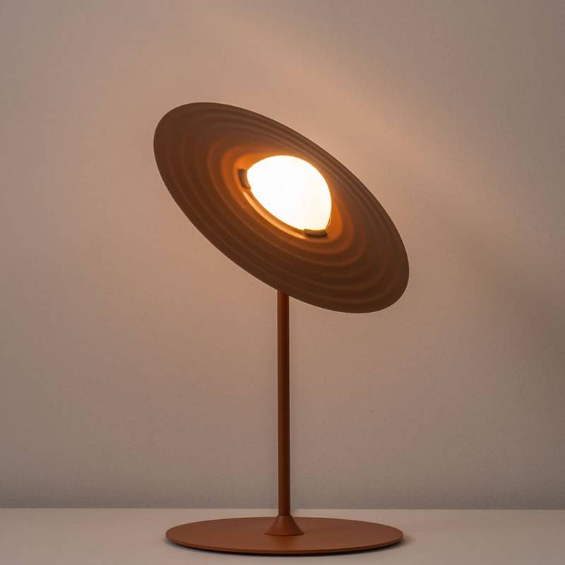 Symphony Modern Adjustable Table Lamp with Rotating Glass Shade and Magnet System