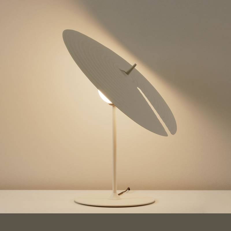 Symphony Modern Adjustable Table Lamp with Rotating Glass Shade and Magnet System