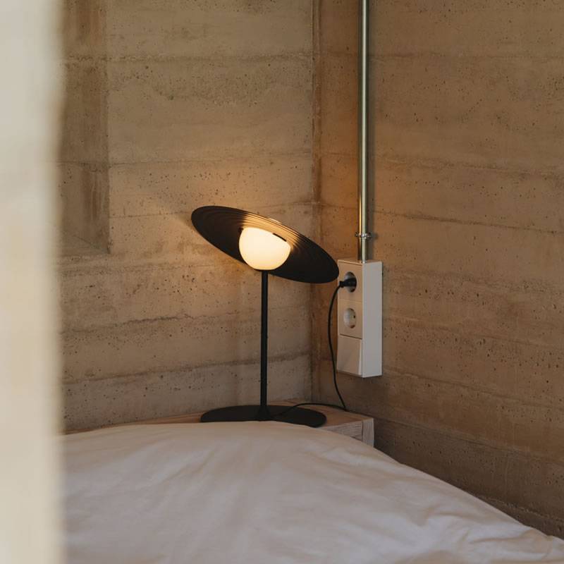 Symphony Modern Adjustable Table Lamp with Rotating Glass Shade and Magnet System