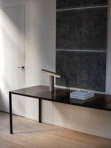 Modern Minimalist Geometric Adjustable LED Desk Lamp with Metal Finish