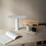 Modern Minimalist Geometric Adjustable LED Desk Lamp with Metal Finish